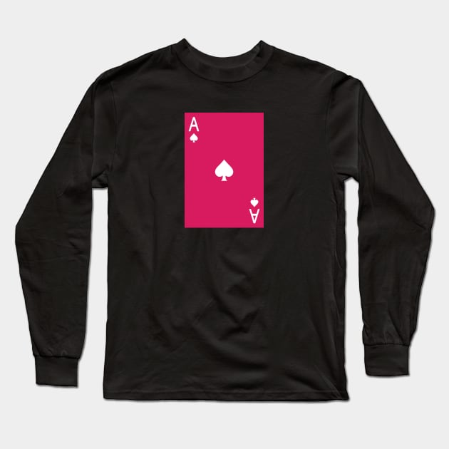 Gambit Playing Card Long Sleeve T-Shirt by Minimalist Heroes